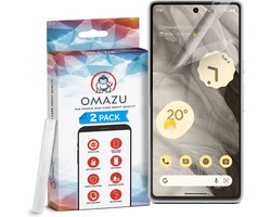 OMAZU 3D Flex TPU Screenprotector. Geschikt voor Google Pixel 9 Pro - 2 Pack (100% vingerafdruk scanner compatible) met kras herstellende coating, Edge to Edge bescherming, Sumo sterke Folie