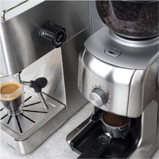 Xeoleo Commerciële Elektrische Koffiemolen 350W Espresso Koffiemolen 1/2hp Autom