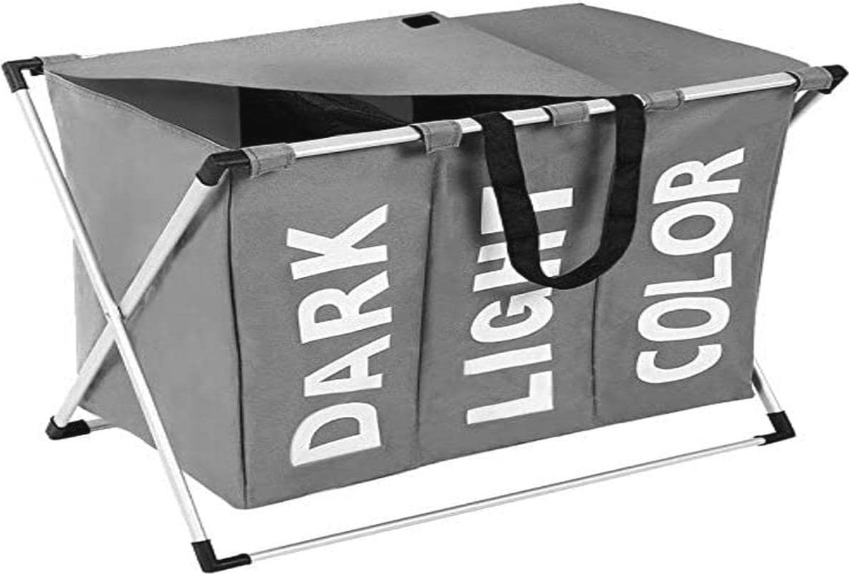 Goedkoopste Wasmand met 3 Compartimenten voor Efficiënte Wasverzameling - Meerkleurig