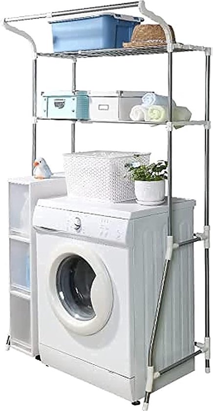 Opbergplank Toilet Boven de Wasmachine - Opbergrek Badkamer Ruimtebespaarder - 2