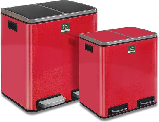 LM 79/3 inbouw vuilnisemmer uittrekbaar met 1x16L 2x8L afvalemmer mand antraciet 33,2x48x35,5 cm