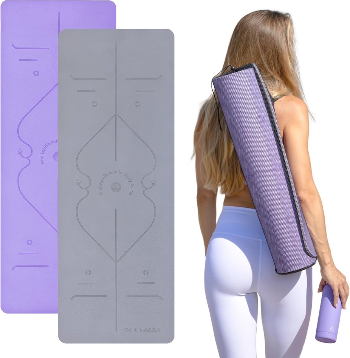 Antislipyogamat voor comfort en ondersteuning | Ideaal voor yoga en pilates