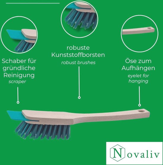 Set van 2 grasmaaier borstels en schrapers voor efficiënte reiniging — afbeelding 4