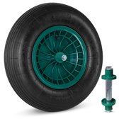 MESO Roue de Brouette Pneumatique - 4.80/4.00-8 - Pneu en Caoutchouc - Roue avec Axe 130mm - Pneu de Brouette 4.80/400 pour Brouette