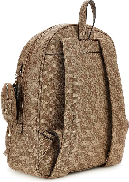GUESS Sac à dos de loisirs Power Play Tech Backpack Latte Logo Brun