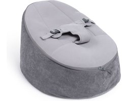 Doomoo Seat'n Grow – De Comfortabele en Evoluerende Zitzak voor Je Baby -Van Geboorte tot 25 kg - Oeko-tex microbeads - Anthracite
