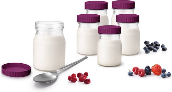 Little balance 8487 - Yoghurtmaker Inclusief 13 potjes - timer - LCD display - vaatwasbestendig — afbeelding 3