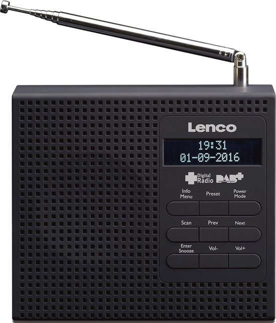 MEDION Internetradio met DAB IRE-1 (DAB , wifi, FM, Bluetooth, spatwaterdicht, telescoopantenne, Spotify Connect, wekker, dimmer) wit