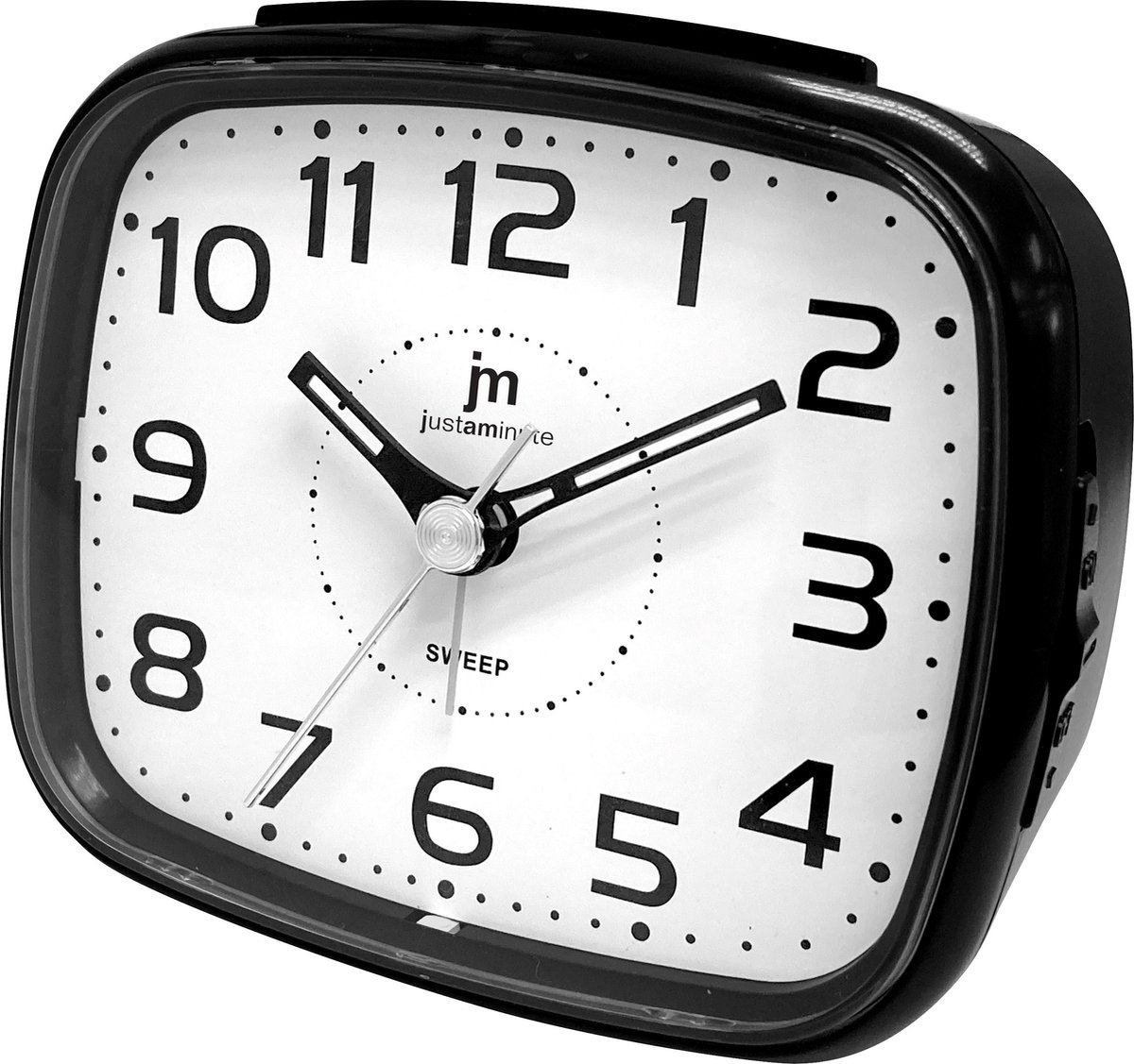 Just a Minute | Wekker | Zwart | Stil uurwerk
