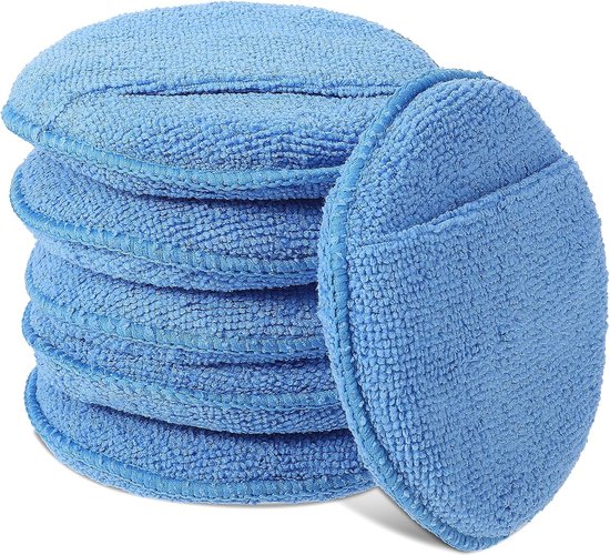 Polijstspons - Autopolijstpads - Auto Reinigingssponzen Polijstpads - Voor Autoverzorging - Polish Foam Applicator Pads - 6 Stuks ø 125mm - Voor Auto's, Vrachtwagens, Boten, Reiniging En Fijn Polijsten