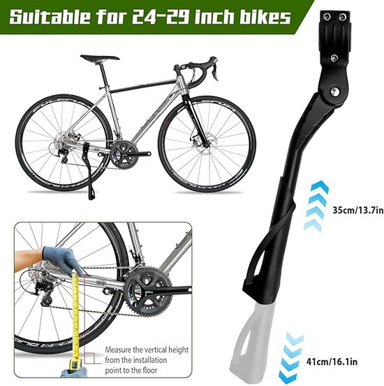 Tarocat 12-16 inch eenzijdige standaard, eenzijdige standaard fietsstandaard, fietsstandaard, standaard kinderfiets, kinderfiets eenzijdige standaard voor kinderen, mountainbike, racefiets fietsen en