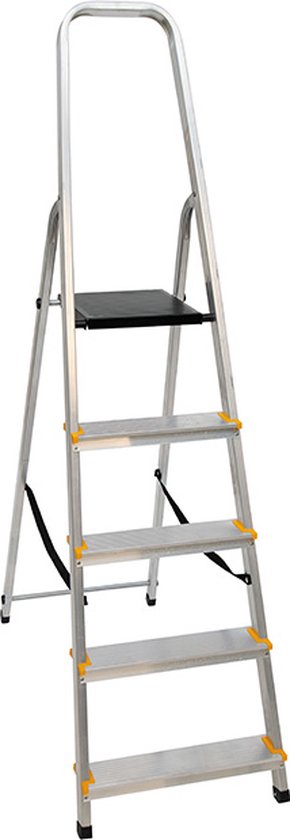 Trapladder alu 4 treden - Ladder| INDI