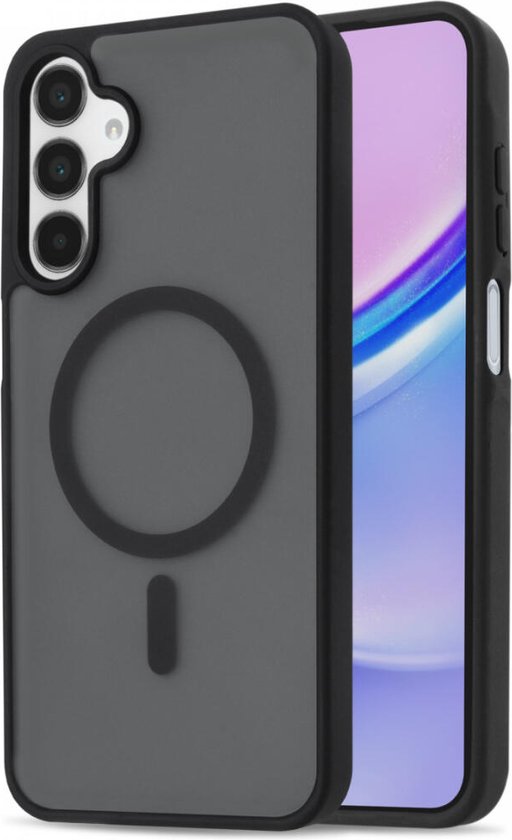 Coque adaptée pour Samsung Galaxy A15 - Compatible avec MagSafe - Coque de protection mate - Coque arrière avec aimant - Zwart