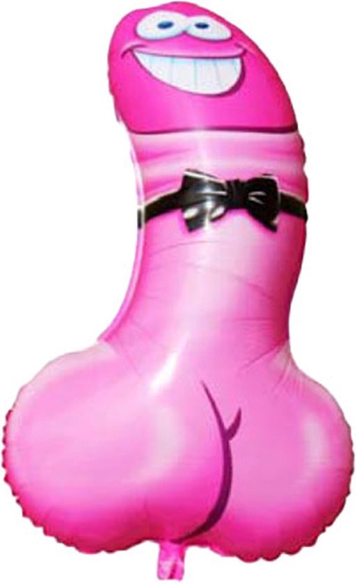 Diversy Sex - Funny & Bad - Cadeau farce - Carnaval - Enterrement de vie de garçon - Article cadeau - Fête à Thema - BALLON PÉNIS ROSE 90 CM