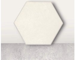 Akoestische Panelen - Hexagon - Wit - 10 stuks - Wandpanelen - Geluidsisolatie - Vilt - Prikbord - Wanddecoratie