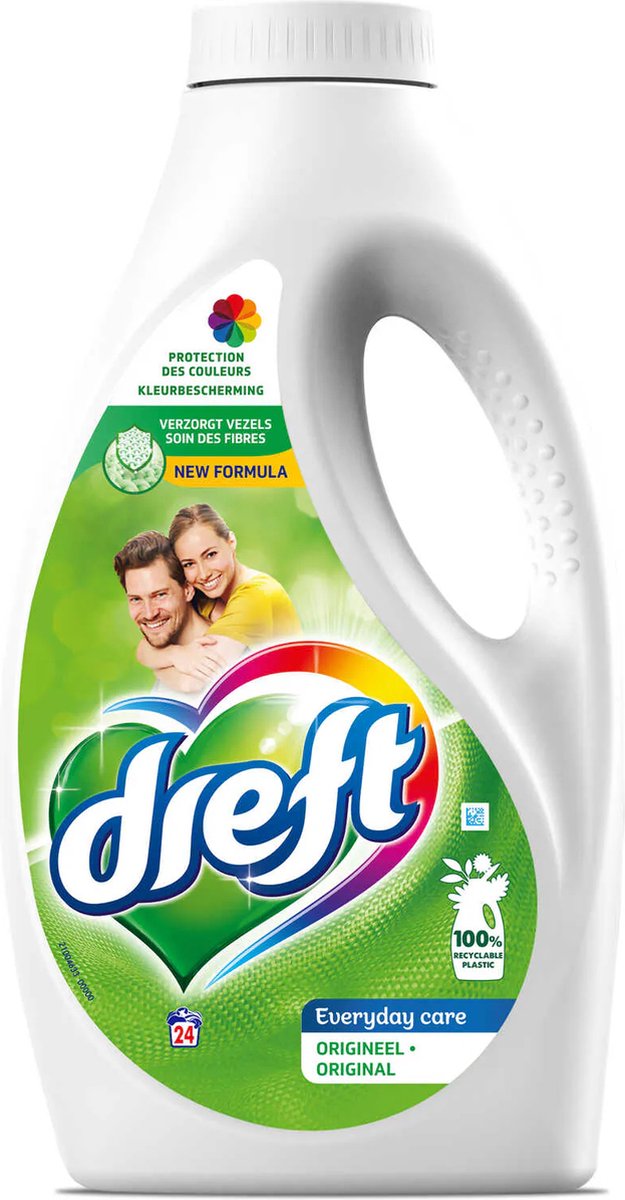 Goedkoopste Dreft Vloeibaar Wasmiddel Original - 4 x 1.2 l (96 wasbeurten