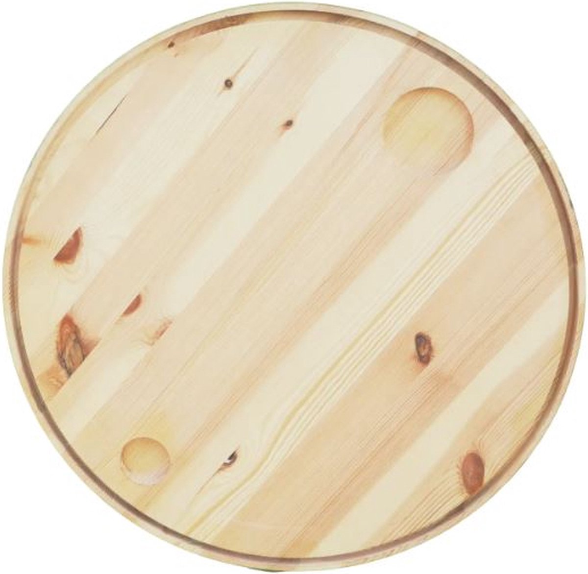 Barrelkings - Tafelblad Hout - Natural Wood - 60x5 cm - Gelakt - Geschikt voor 200/210L Olievat - Ombouwen tot Statafel