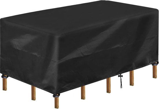 CFRJDJ Beschermhoes voor tuintafel, beschermhoes, weerbestendig en scheurvast, 420D Oxford, voor tuinmeubelen, verschillende maten, 142 x 112 x 115 cm CFRJDJ Beschermhoes voor tuintafel, beschermhoes, weerbestendig en scheurvast, 420D Oxford, voor tuinmeubelen, verschillende maten, 142 x 112 x 115 cm
