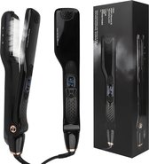 Bol.com Steampod | Professional | Stoomstijltang | Zwart | Rosé goud | 150 - 230°C| Toermalijn Keramisch aanbieding