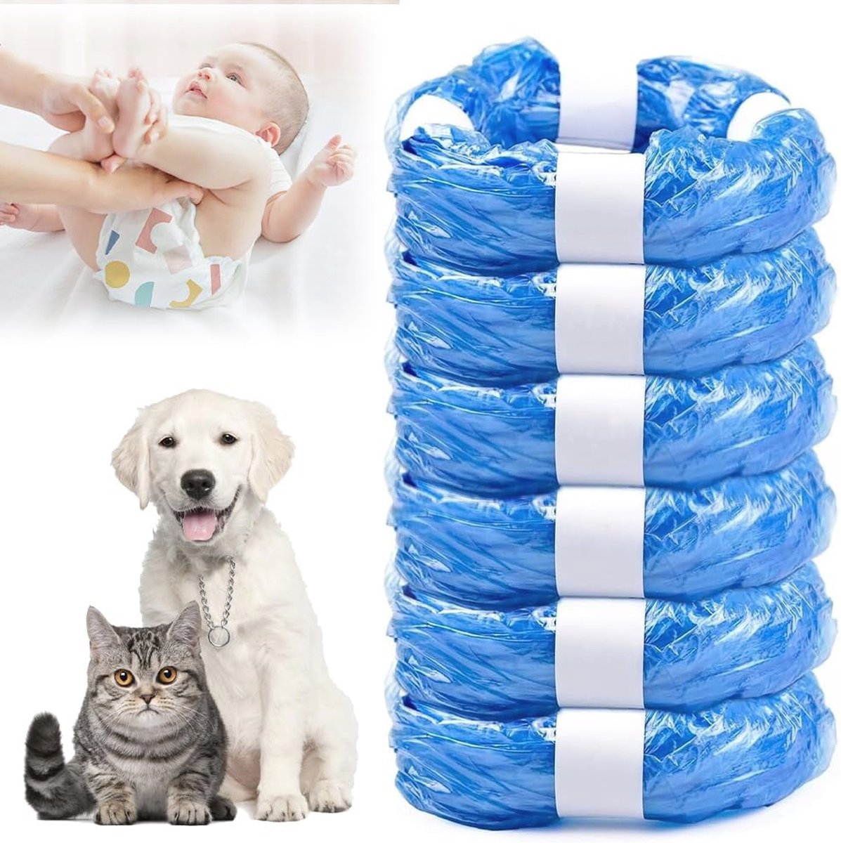 Goedkoopste Navulcassettes voor Luieremmers - 6 Stuks, 4,5 m Geurneutraal en Antibacterieel