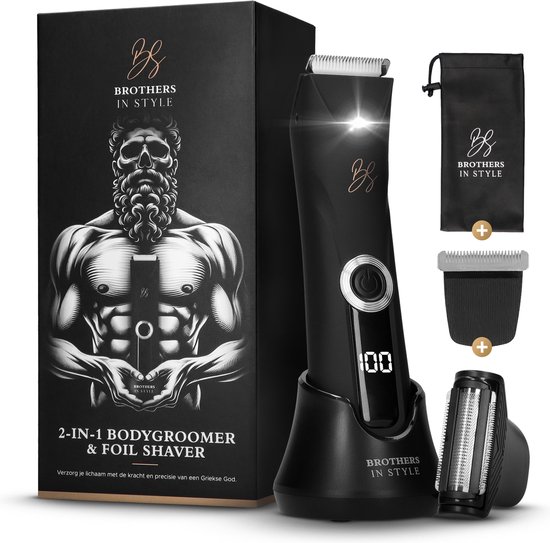 Foto: Bodygroomer mannen 2 0 body trimmer heren foil shaver extra scheerkop trimmer schaamstreek manscaped brothers in style 