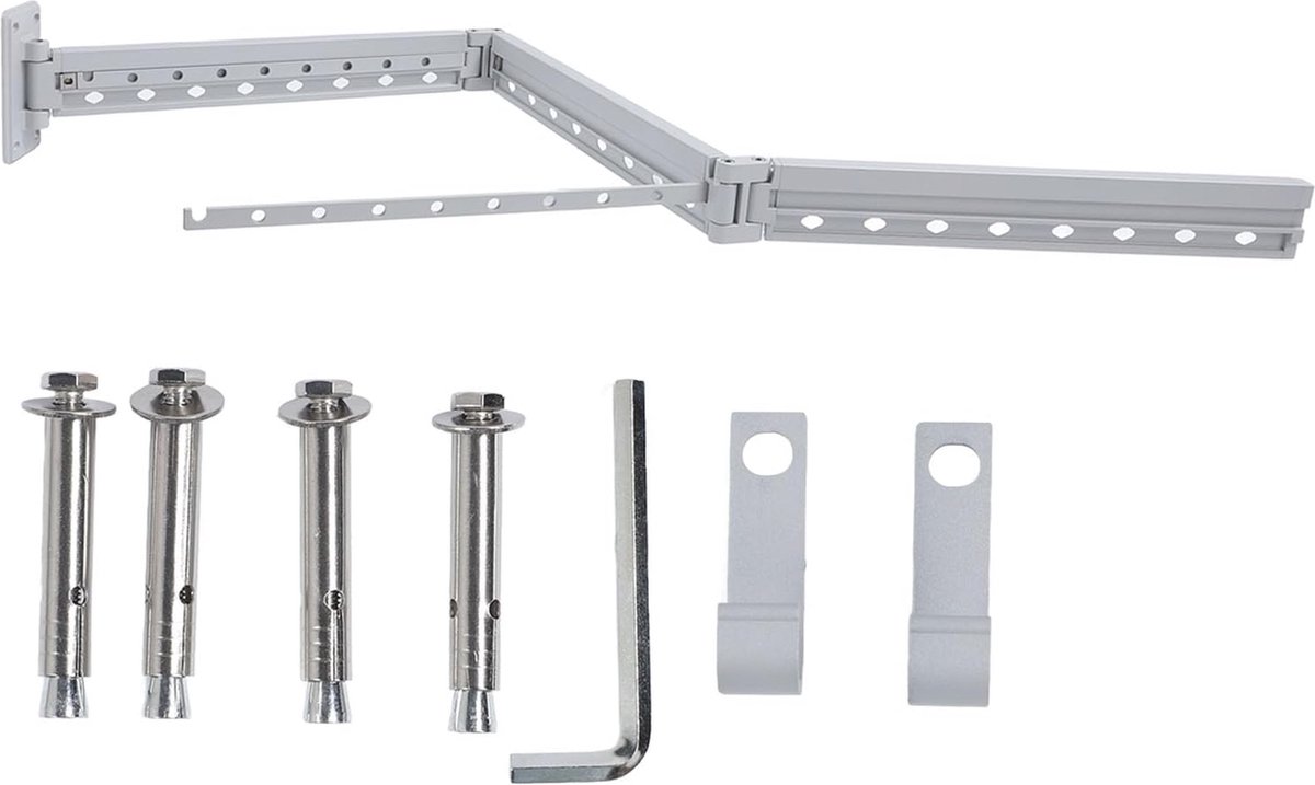 Goedkoopste Ruimtebesparend Inklapbaar Kledingdroogrek voor aan de muur - Perfect voor het Balkon