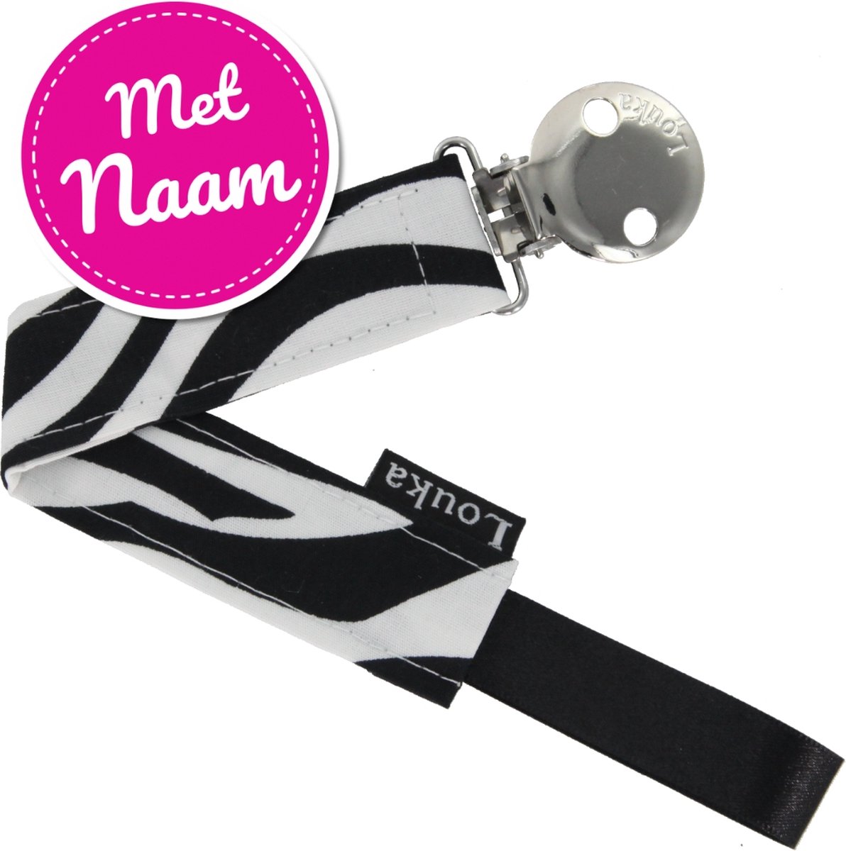 Goedkoopste Louka speenkoord met naam zebra