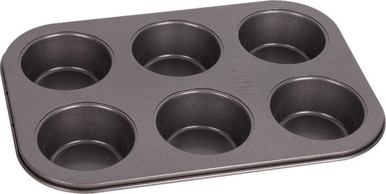 Moule à muffins pour 6 muffins + spatule - sans pfas