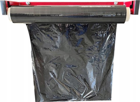 Klemfilm- en foliedispenser, wandmontage-organizer voor 30,5 cm rollen, bamboe, met 4-in-1 verse snijorganizer, keuken voor folie en plastic folie, eenvoudige toegang en nette organisatie