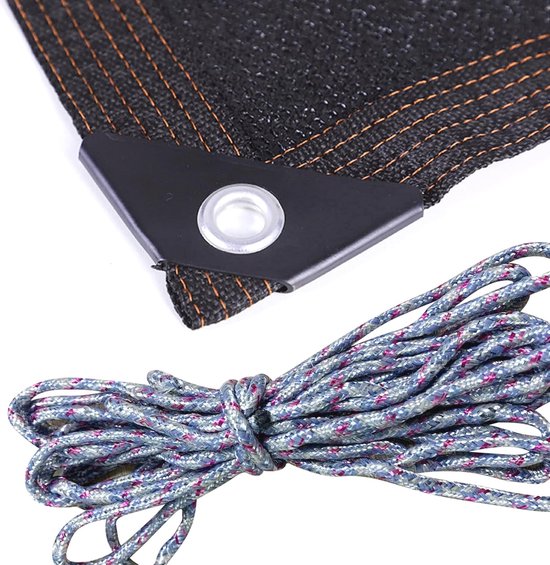 Zonnezeil Rechthoekig 1 Meter – 420D Polyester, 95% UV-bescherming, Waterdicht, Met Ringen En Touwen, Voor Tuin En Terras