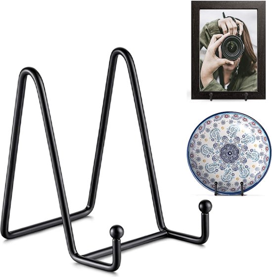 Présentoir à assiettes - 6 pouces - Support pour assiettes décoratives - Boeken - Cintre - Porte-assiettes - Armoire de cuisine - Livre de cuisine - Pour assiettes décoratives - Ne se déforme pas facilement - Durable - 7,5 x 13 x 15,2 cm