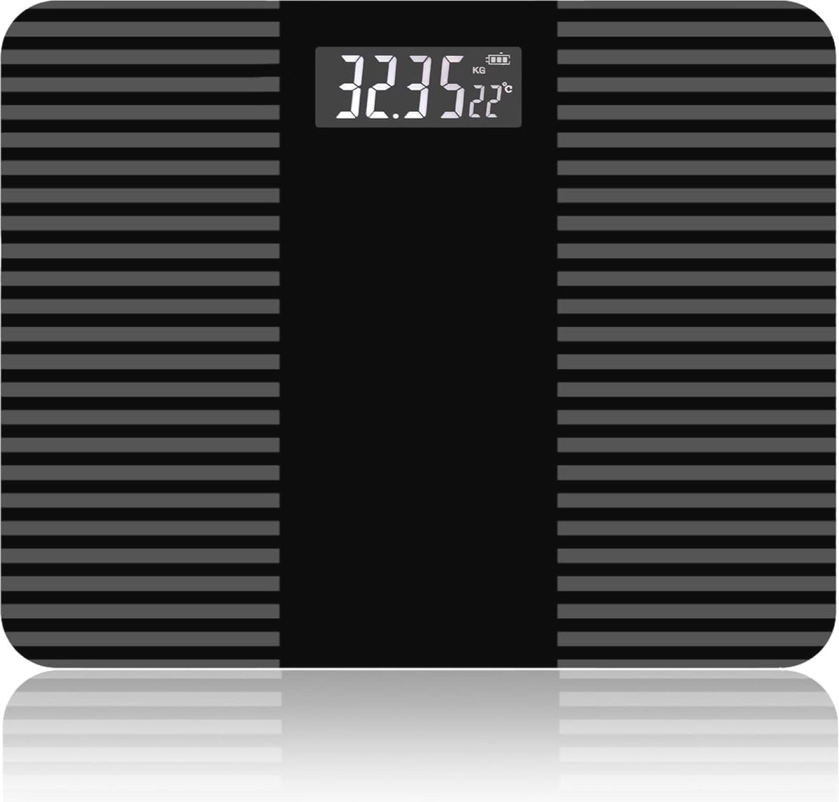Digitale Personenweegschaal met Franse Spraakfunctie en LCD-Display – Gehard Glas, Anti-Slip | Max. 180 kg
