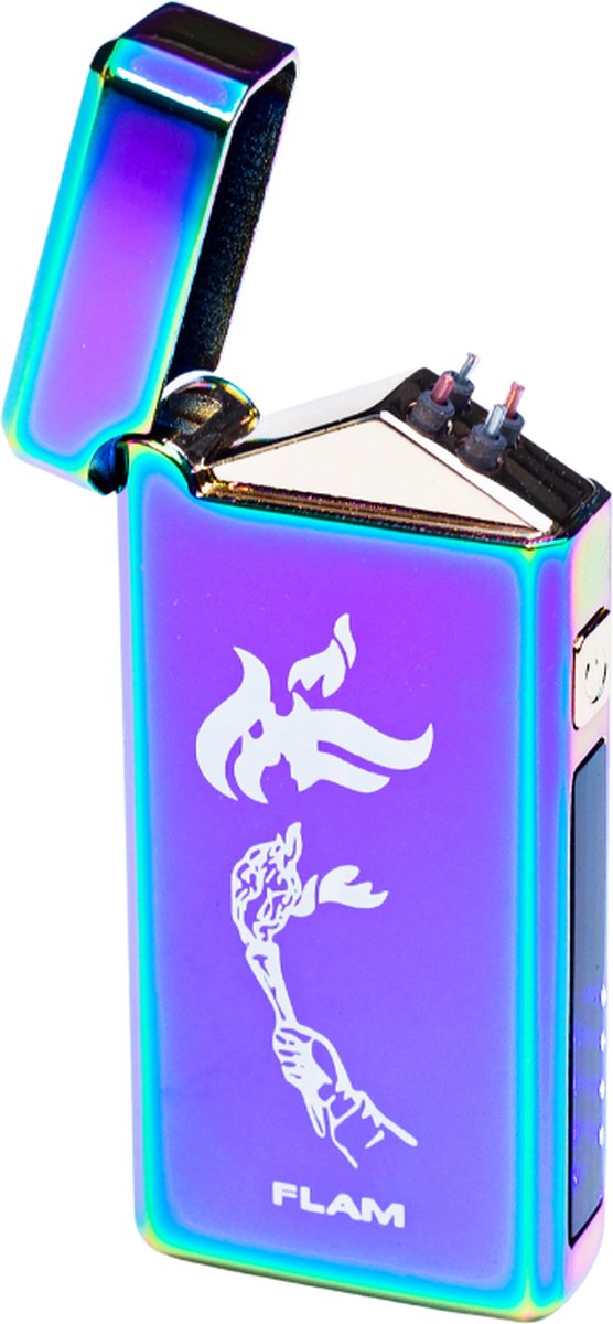 Goedkoopste Flam Plasma Aansteker 2.0 - regenboog - USB Oplaadbaar - Elektrische Aansteker - Oplaadbare aansteker - aanstekers - aansteker - aansteker windproof