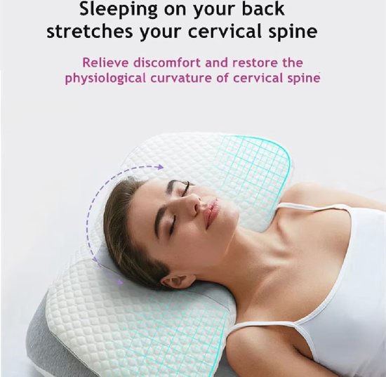 Oreiller papillon orthopédique pour les douleurs au cou et aux épaules | Oreiller ergonomique en mousse à mémoire de forme pour un sommeil confortable