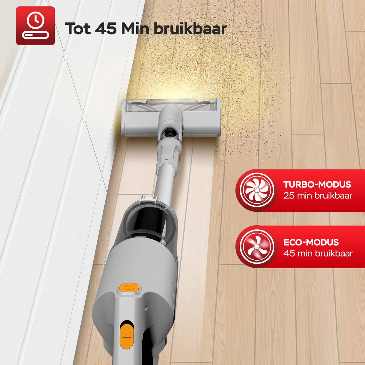 TurboTronic TurboTronic CV11 Steelstofzuiger Oranje Zilver - afbeelding 5