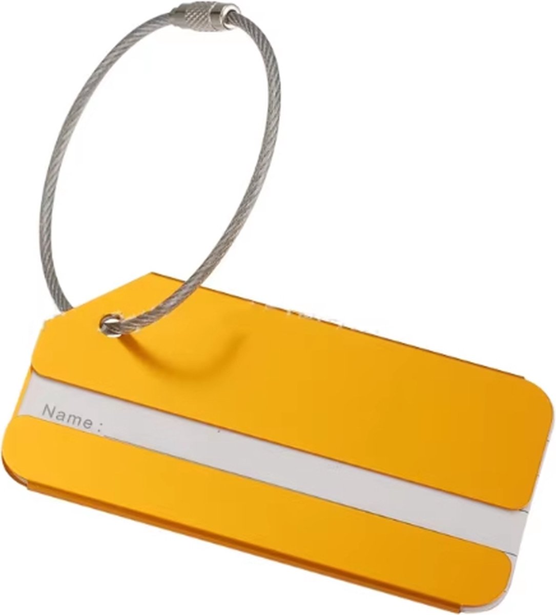 Actie4you® - Bagage label - Kofferlabel - Reizen met het vliegtuig – Bagagelabel – Naamlabel – Oranje