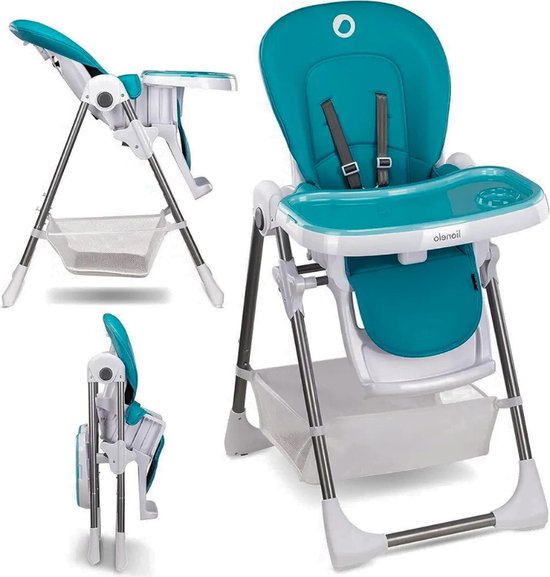 LIONELO LINN PLUS MULTIFUNKCIONÁLIS ETETŐSZÉK - TURQUOISE - Bababolt
