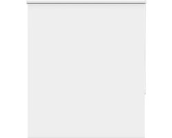vidaXL - Rolgordijn - verduisterend - 130x130 - cm - stofbreedte - 126,6 - cm - wit