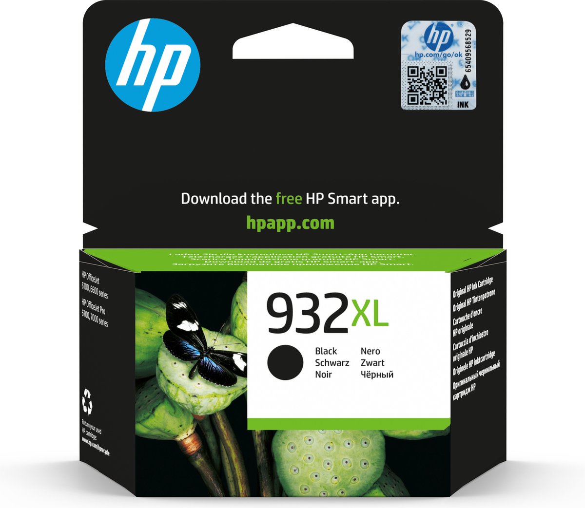 Hp 932xl Zwart Cartridge