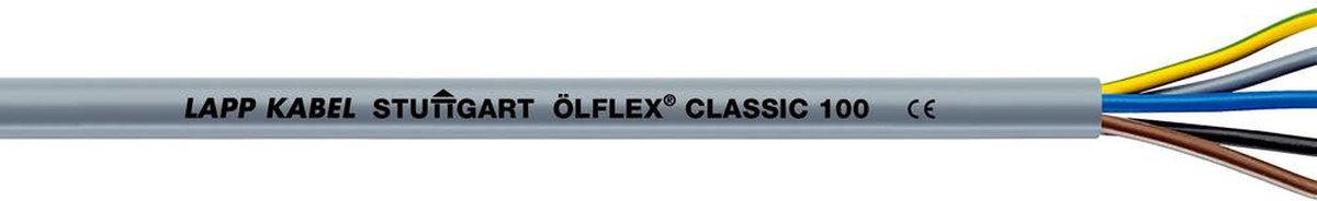 LAPP ÖLFLEX® CLASSIC 100 Stuurstroomkabel 2 x 0.50 mm² Grijs 00100004/100 100 m