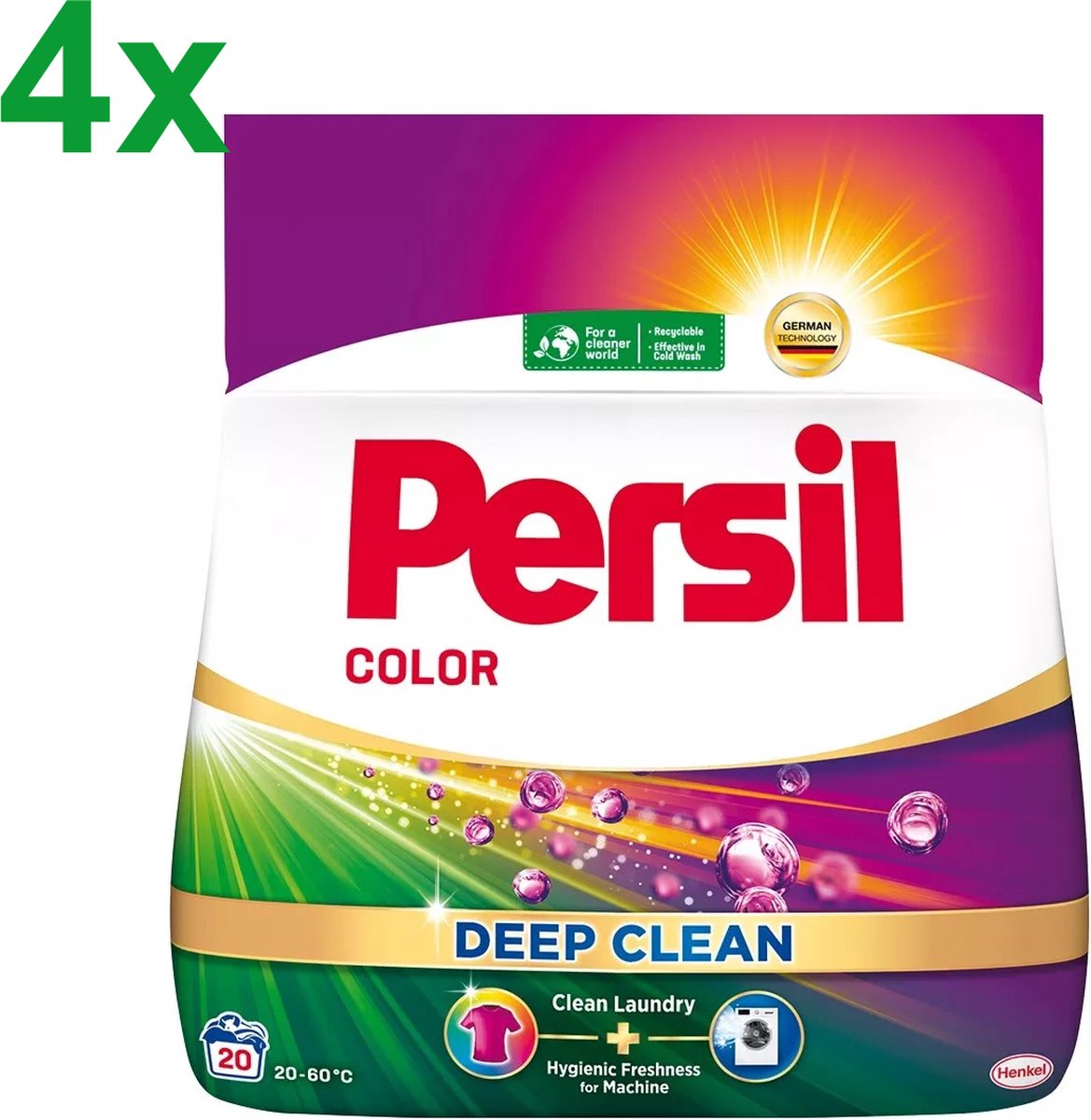 Persil - Color - Deep Clean - Waspoeder - 4,4 kg - 80 Wasbeurten - Voordeelverpakking