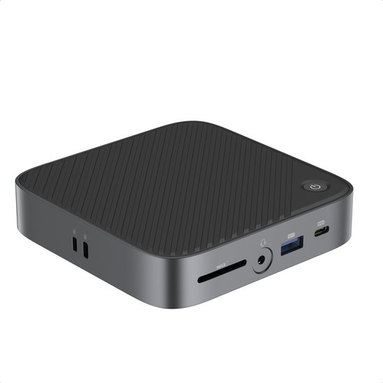M-TECK - USB C Dual HDMI Docking Station - HDMI Splitter - 100W opladen van laptop - 3 x USB A - Ethernet Poorten - SD/MicroSD + Aansluiting voor Microfoon en speaker