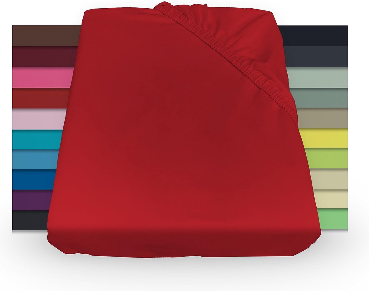La'Moussawi ® Hoogwaardig Jersey Hoeslaken van Katoen voor Optimaal Slaapcomfort