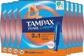 Tampax Pearl Compak Super PlusTampons - Tampons met Inbrenghuls - 8 x 18 stuks