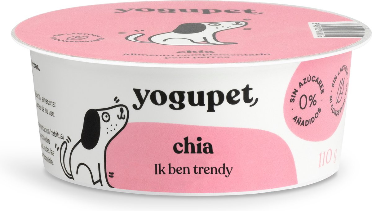 Yogupet Yogupet Dog ChiaPet - 1x 110 gr - Natvoeding Voor Honden