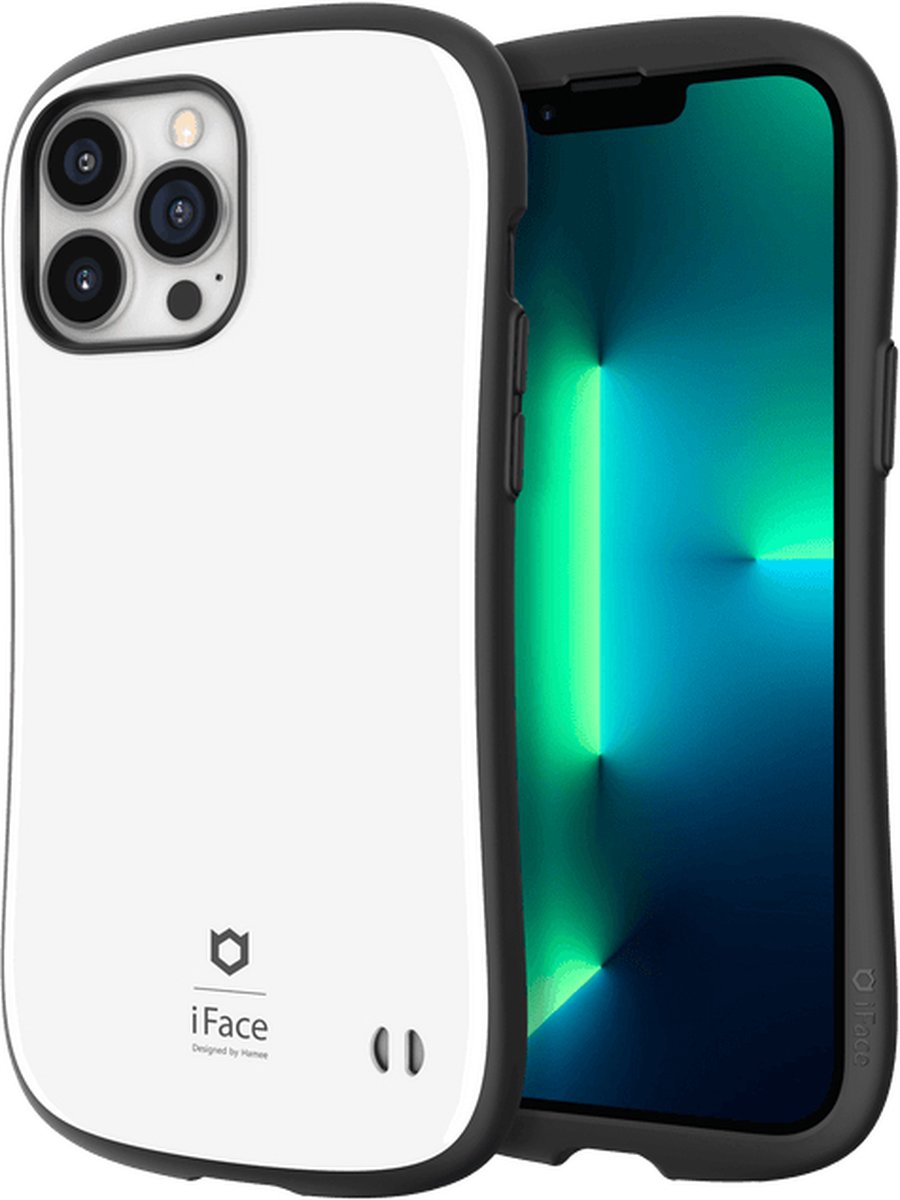 iPhone 13 Pro Max Wit First Class Standard hoesje - Schokbestendige, Anti-Vingerafdruk Bescherming met Verhoogde Bezel en Strap Hole