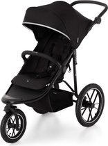 Kinderkraft HELSI 2 - All-terrain wandelwagen - 3 grote opblaasbare wielen - Vering met glasvezel versterkte achterwielen - Verstelbare rugleuning en duwbeugel - Geschikt tot 27 kg - Grote mand - Travel System compatibel - Veiligheidsfuncties - Zwart