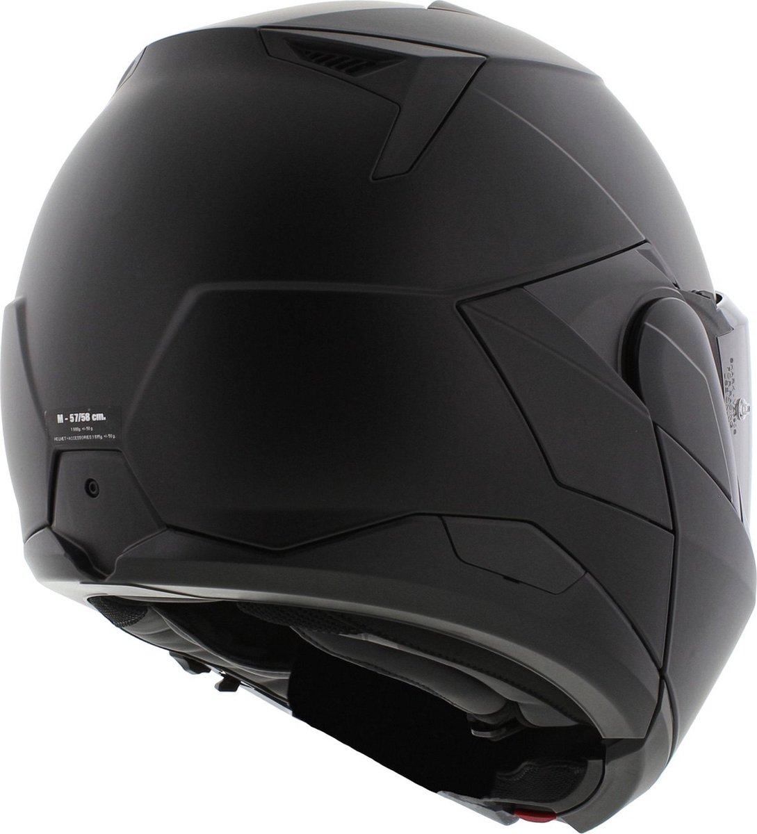 SHARK Oxo Dark Shadow Mat Zwart Mat KMA Systeemhelm - Maat L - Helm – foto 5