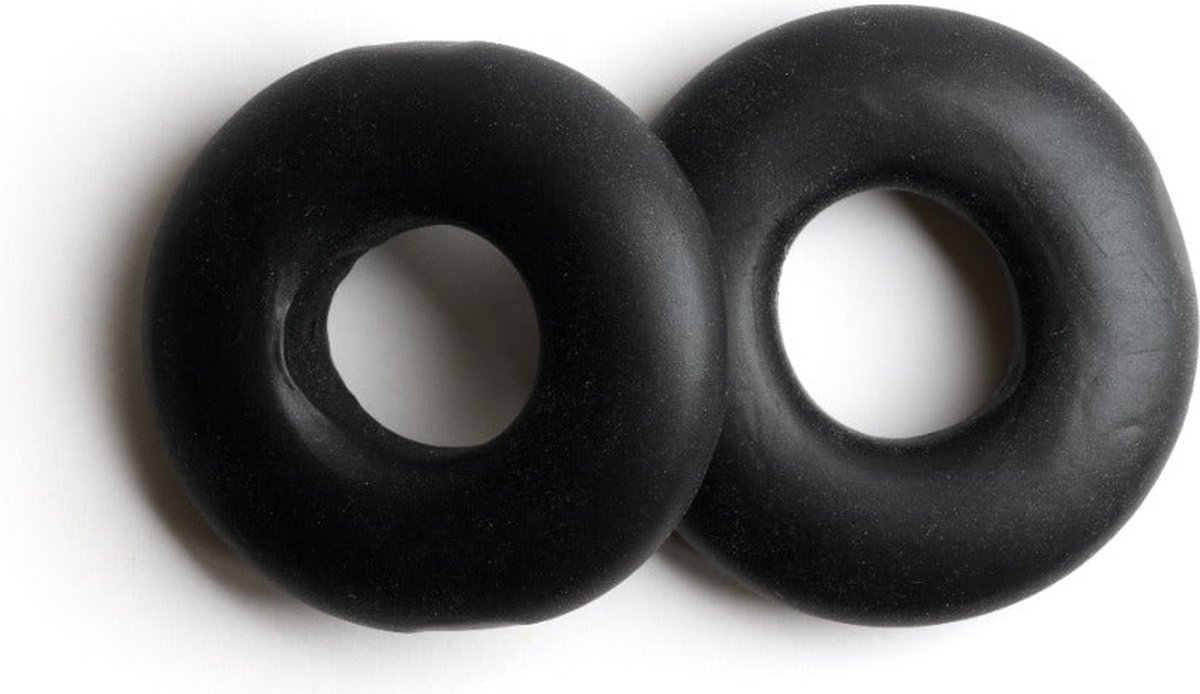 Goedkoopste Sport Fucker - Stacker Rings - 2 stuks - Zwart