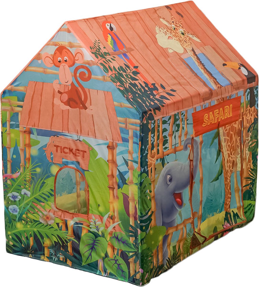 Speelgoedtopdeals - Speeltent safari rechthoek - 95x70x105cm